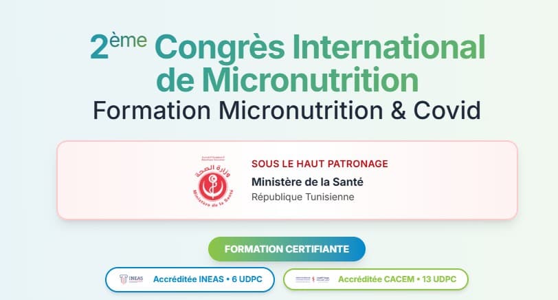 2ème Congrès International de Micronutrition : Micronutrition et Covid